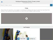 Tablet Screenshot of hardayalpapermachine.com